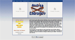 Desktop Screenshot of andreaembroidery.com