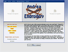 Tablet Screenshot of andreaembroidery.com